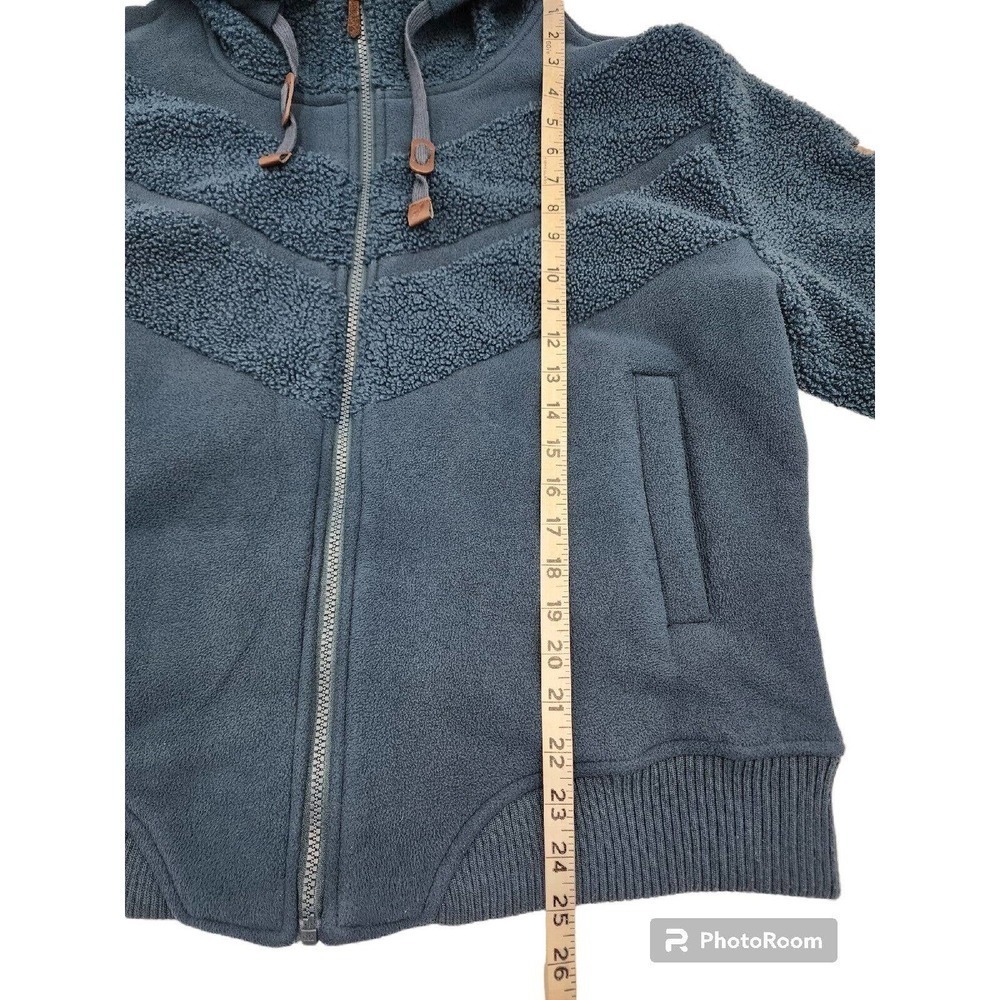 Koolaburra By UGG Sherpa Fleece Coat Navy Full Zip Cozy Soft Warm Size L - Picture 8 of 12